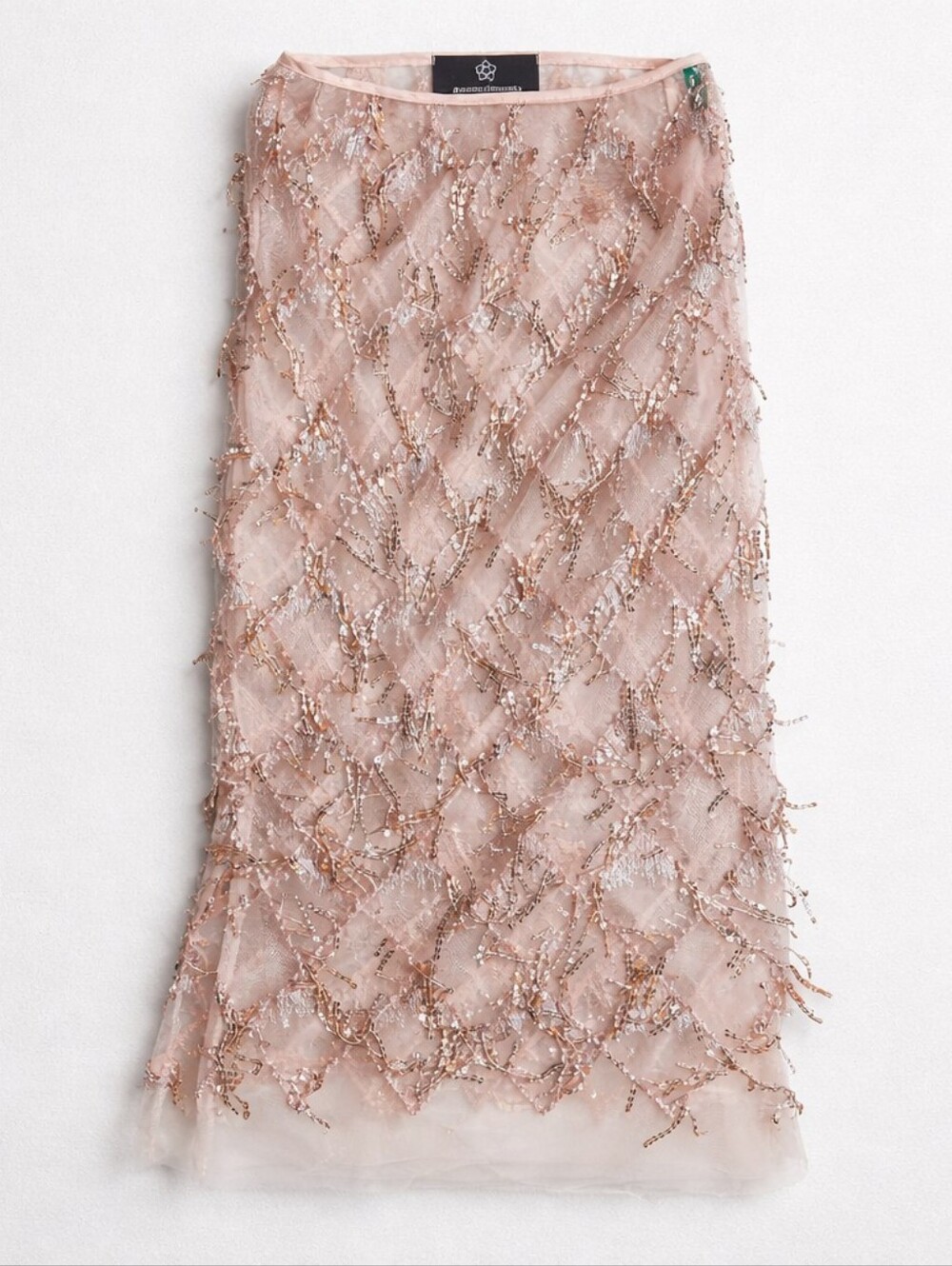 🧚‍♀️Sweetkama Blush Pink Sequin Embellished Midi Skirt | Fairycore | XS NWT
